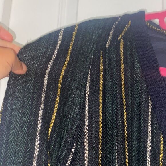 Vintage 70s wool and suede stripped jacket very rare 42​ - Picture 5 of 11